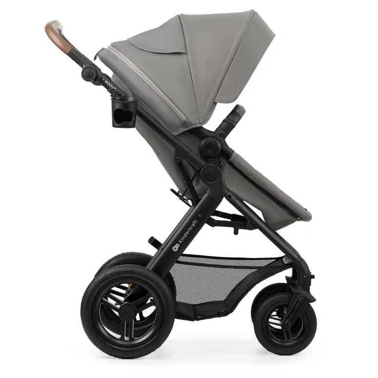 Kinderkraft Wózek Wielofunkcyjny 3w1 MOOV 2 AIR Fotelik MINK PRO Szary