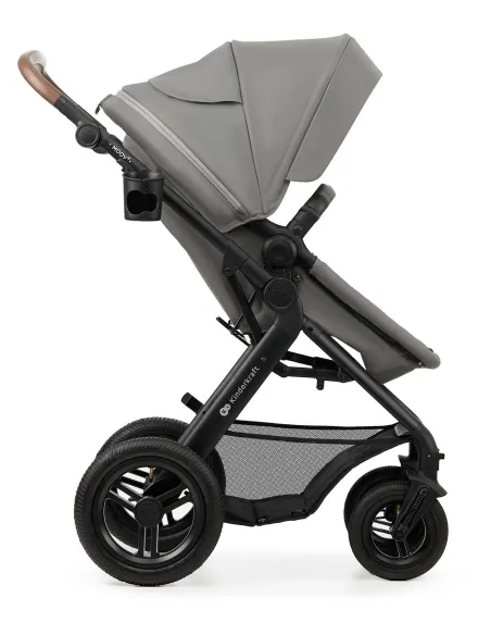 Kinderkraft Wózek Wielofunkcyjny 3w1 MOOV 2 AIR Fotelik MINK PRO Szary