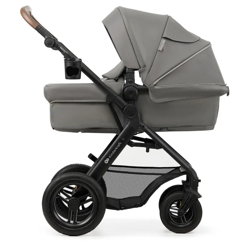 Kinderkraft Wózek Wielofunkcyjny 3w1 MOOV 2 AIR Fotelik MINK PRO Szary