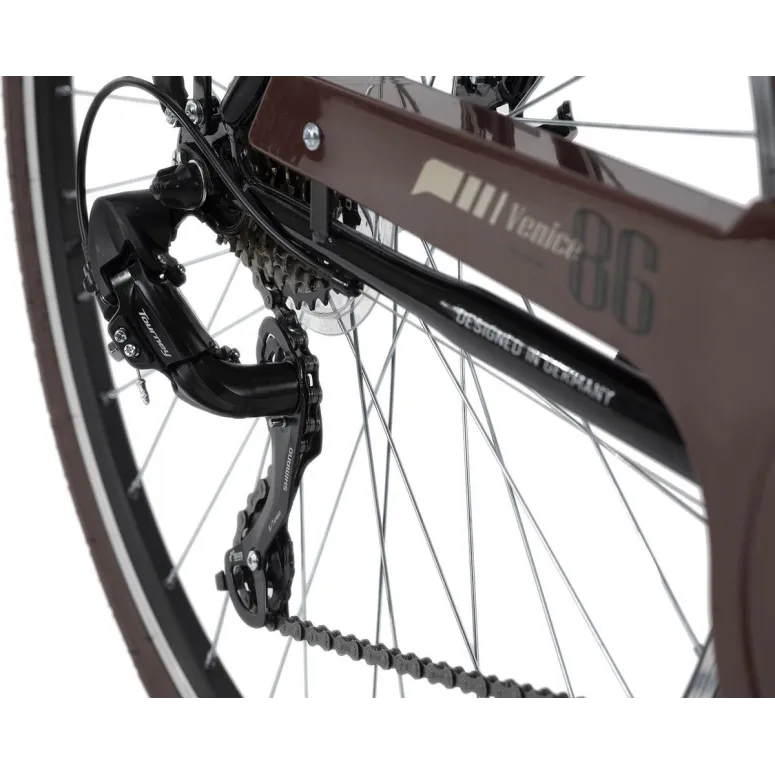 Rower Trekkingowy Męski 28 Retro Bagażnik 21 Bieg - 5