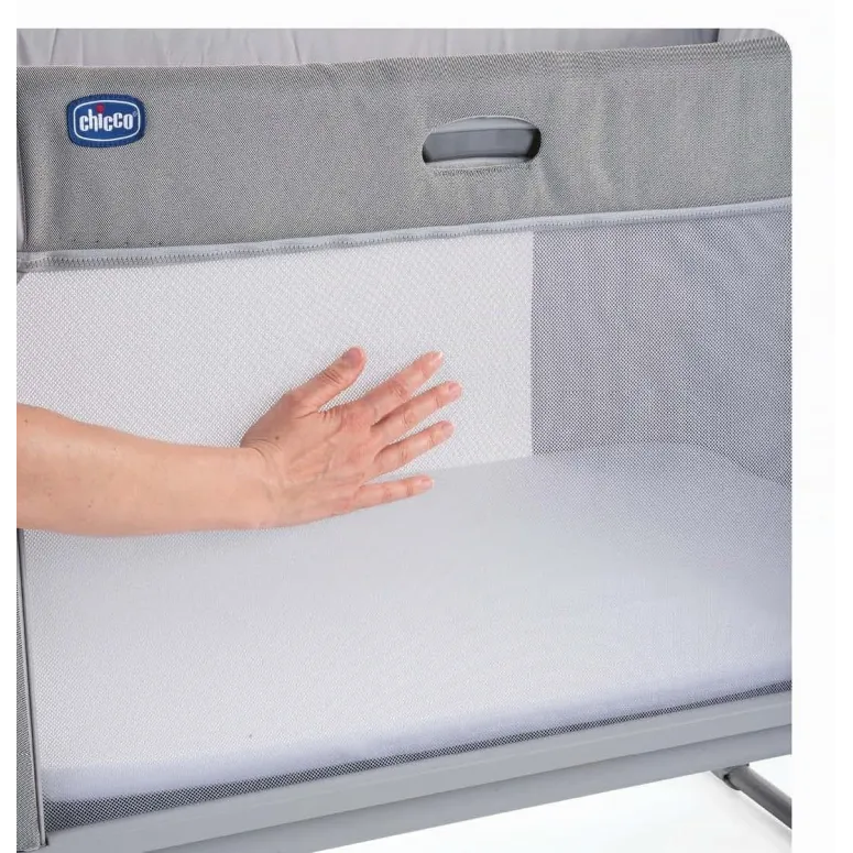Łóżeczko Dostawne Chicco Next2Me Forever 3w1 0-4 lata Ash Grey