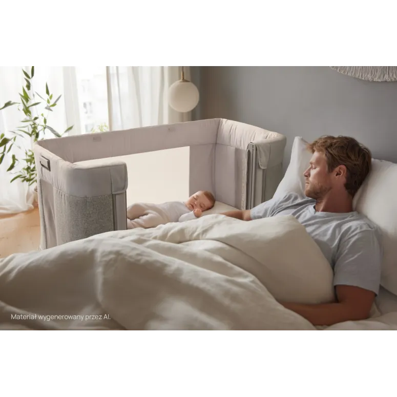 Łóżeczko Dostawne Chicco Next2Me Forever 3w1 0-4 lata Ash Grey