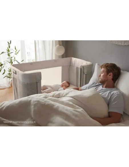 Łóżeczko Dostawne Chicco Next2Me Forever 3w1 0-4 lata Ash Grey