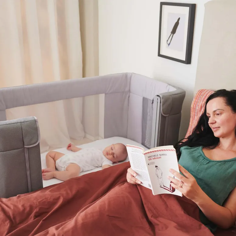 Łóżeczko Dostawne Chicco Next2Me Forever 3w1 0-4 lata Ash Grey