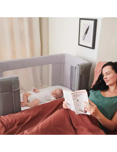 Łóżeczko Dostawne Chicco Next2Me Forever 3w1 0-4 lata Ash Grey