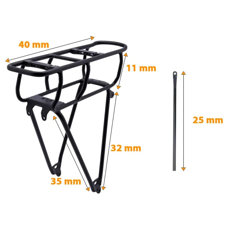 Bagażnik Rowerowy Racktime TUBUS 26" Tylny Shimano STEPS Snapit 25kg