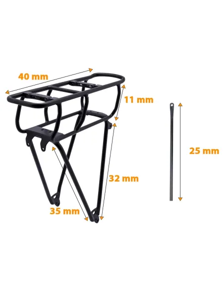 Bagażnik Rowerowy Racktime TUBUS 26" Tylny Shimano STEPS Snapit 25kg