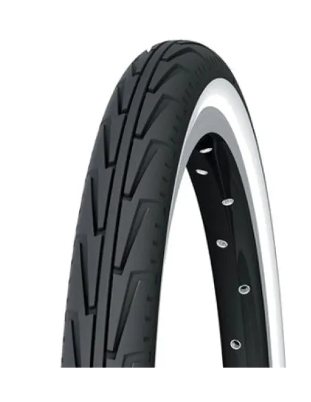 Opona Rowerowa Michelin 20x1.75 44-406 Biała Dziecięca Miejska Sztywna