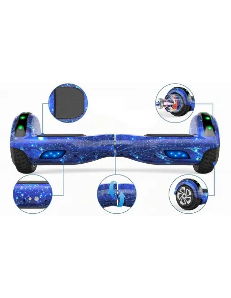Hoverboard Elektryczny SISIGAD 6,5" Bluetooth LED Deska Dla Dzieci