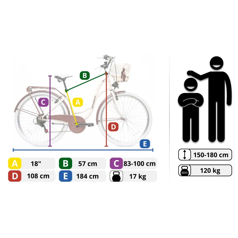 Rower Miejski IwoBike Biscotti 28”