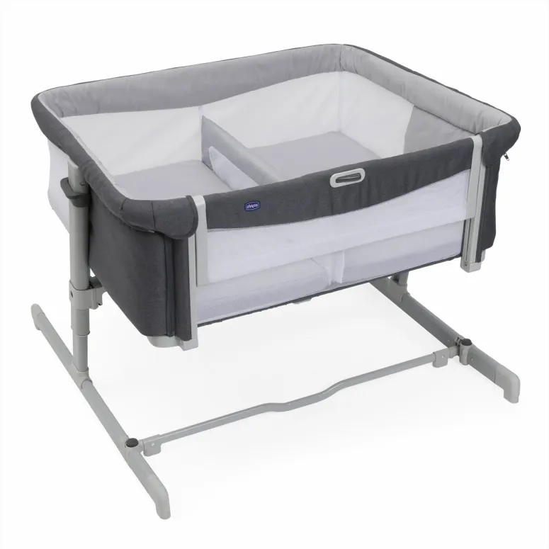 Łóżeczko Dostawne Chicco Next2Me Twins Dla Bliźniąt 0-6M Magnet Grey