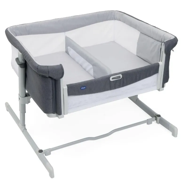 Łóżeczko Dostawne Chicco Next2Me Twins Dla Bliźniąt 0-6M Magnet Grey