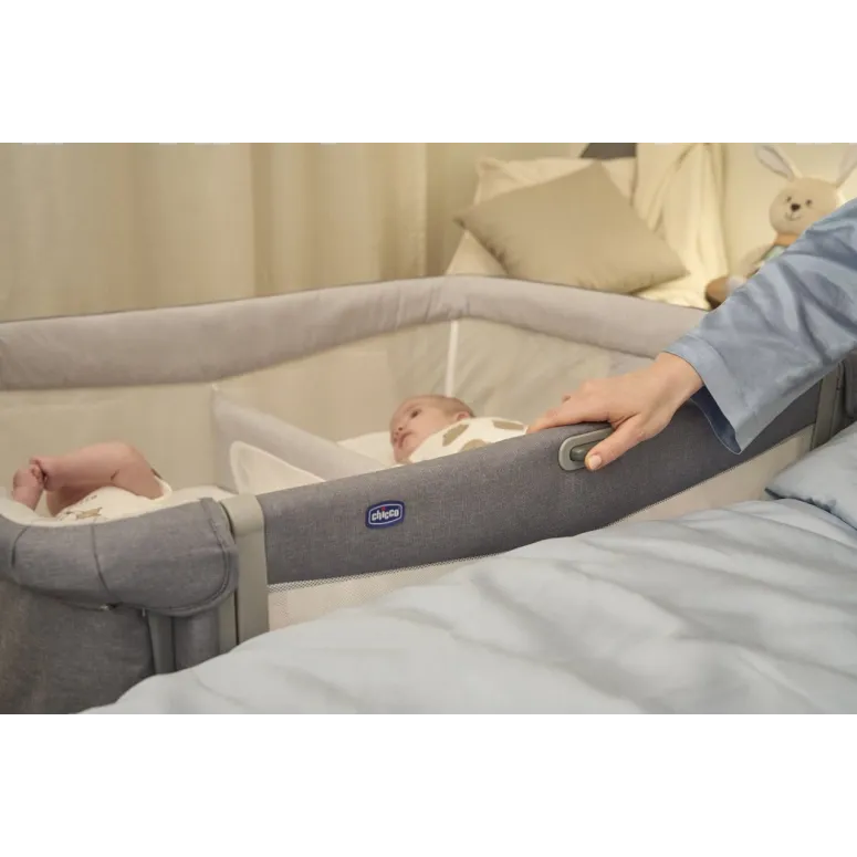 Łóżeczko Dostawne Chicco Next2Me Twins Dla Bliźniąt 0-6M Magnet Grey