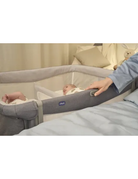 Łóżeczko Dostawne Chicco Next2Me Twins Dla Bliźniąt 0-6M Magnet Grey