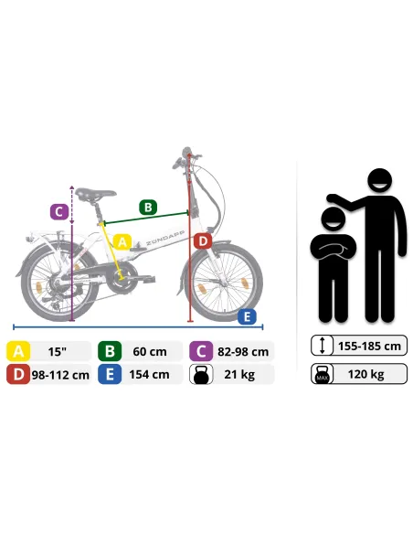 Rower Elektryczny Składany Zündapp Z101, 20"