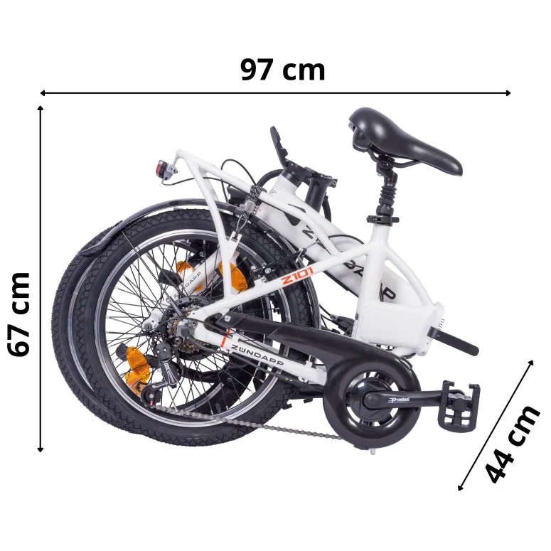 Rower Elektryczny Składany Zündapp Z101, 20"