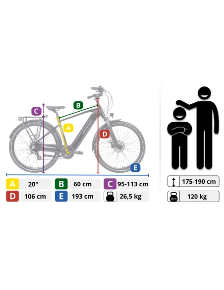Rower Elektryczny Męski Trekkingowy Zündapp Z810, 28"