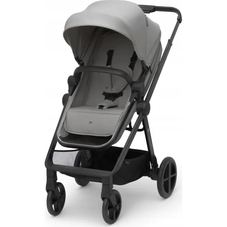 Wózek 3w1 Kinderkraft Newly Szary Gondola Spacerówka Fotelik 0-22kg