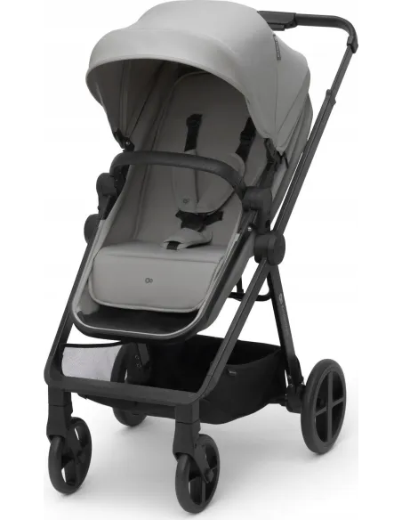 Wózek 3w1 Kinderkraft Newly Szary Gondola Spacerówka Fotelik 0-22kg