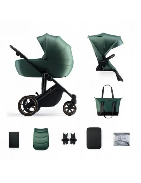 Kinderkraft wózek wielofunkcyjny Prime 2 2w1 gondola spacerówka zielony