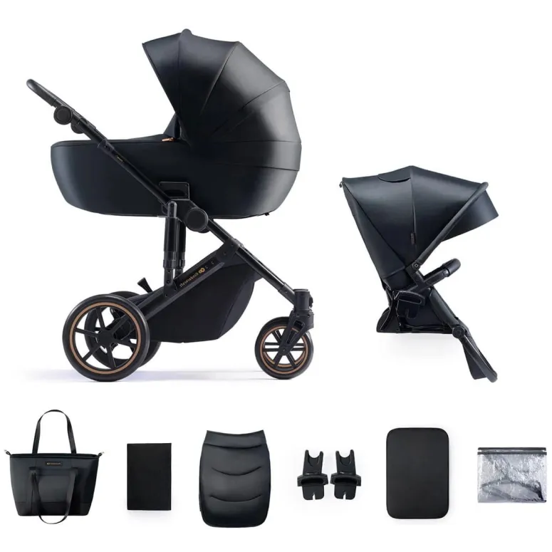 Kinderkraft wózek wielofunkcyjny 2w1 spacerówka gondola PRIME 2 czarny