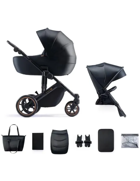 Kinderkraft wózek wielofunkcyjny 2w1 spacerówka gondola PRIME 2 czarny