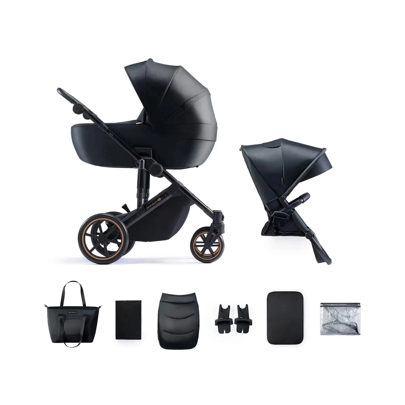 Kinderkraft wózek wielofunkcyjny 2w1 spacerówka gondola PRIME 2 czarny