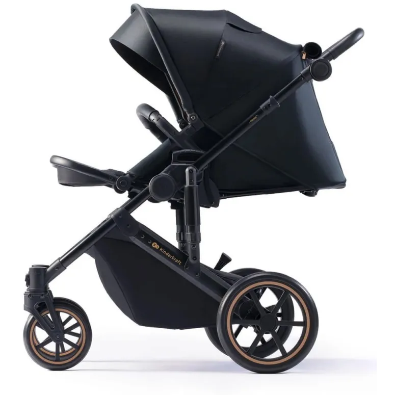 Kinderkraft wózek wielofunkcyjny 2w1 spacerówka gondola PRIME 2 czarny