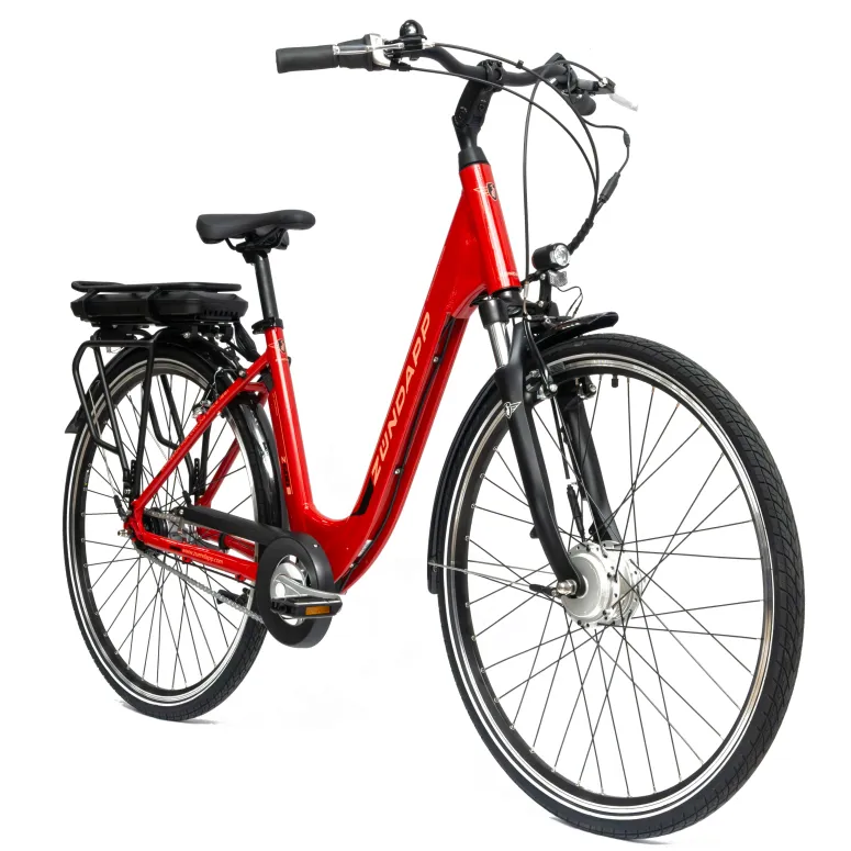 Rower Elektryczny Damski Miejski 28" SHIMANO Nexus Amortyzacja Aluminium