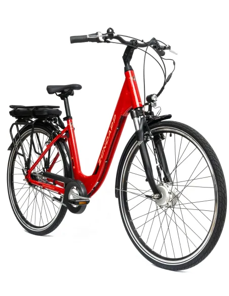 Rower Elektryczny Damski Miejski 28" SHIMANO Nexus Amortyzacja Aluminium
