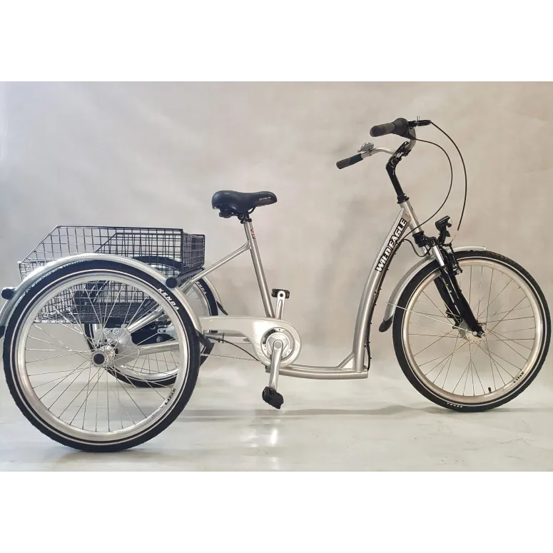 Rower Trójkołowy Rehabilitacyjny 24/26 Nexus 7 Kosz ALU - 13