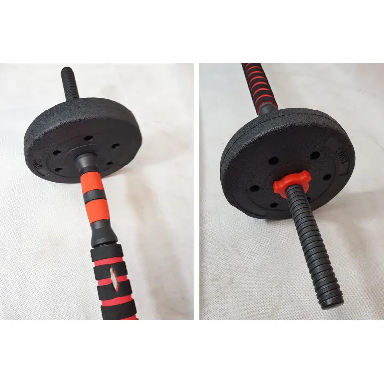 Hantle Regulowane Bitumiczne ATHENA 2x15kg Sztanga - 7