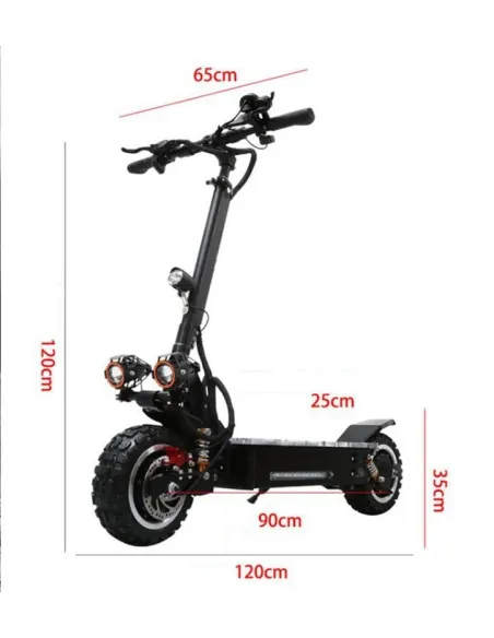 Hulajnoga Elektryczna Lexgo RX1 Terenowa 2 x 1600W - 3