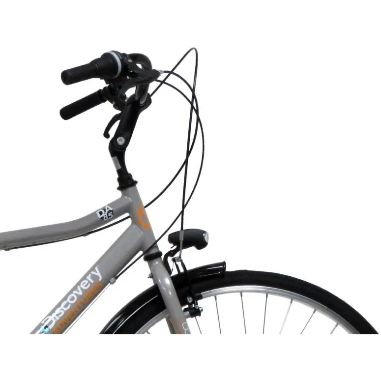 Rower Miejski 28 Męski 6 Biegów Bagażnik Światła - 2