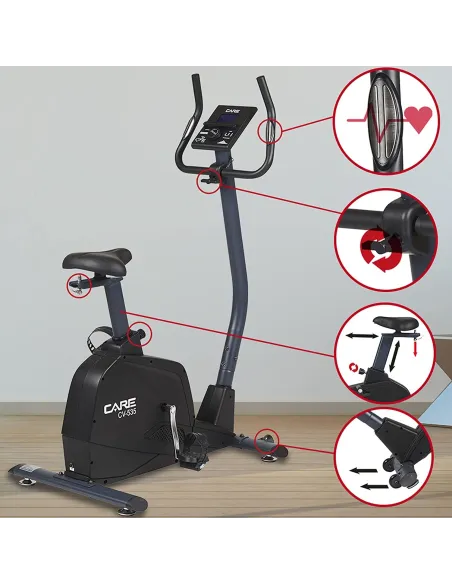 Rower Stacjonarny Care Fitness Challenger LCD - 5