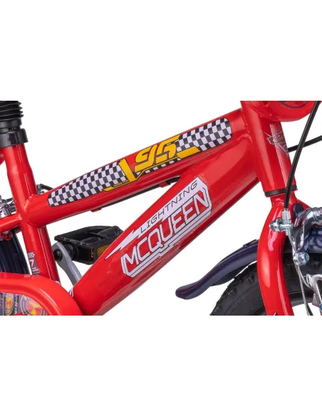 Rowerek Chłopięcy 16 Auta McQueen Kółka Boczne - 2