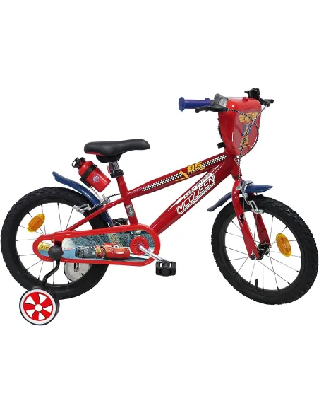 Rowerek Chłopięcy 16 Auta McQueen Kółka Boczne - 1