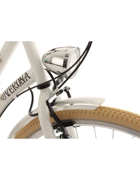 Rower Miejski Damski Dziewczęcy 28 Damka Bagażnik - 5