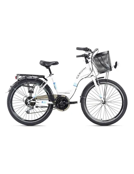 Miejski Rower Dziewczęcy 24 Damka Koszyk 21 Bieg - 1