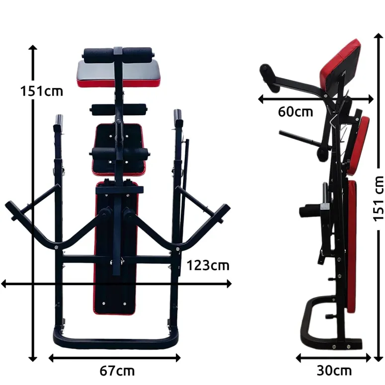 Ławka Wielofunkcyjna FFITNESS Regulowana Składana - 3