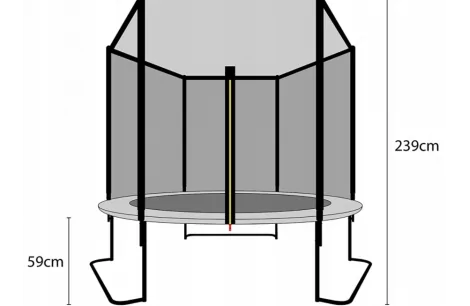 Trampolina Ogrodowa Ultrasport Jumper 180cm 120 kg - 5