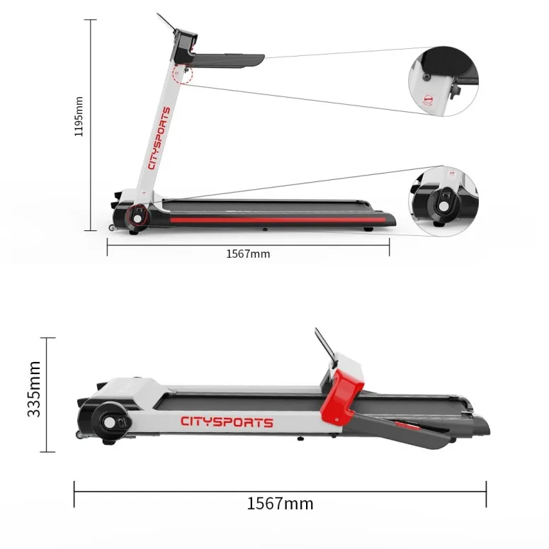 Bieżnia Elektryczna Citysports CS-WP5 15km/h 1400W - 3
