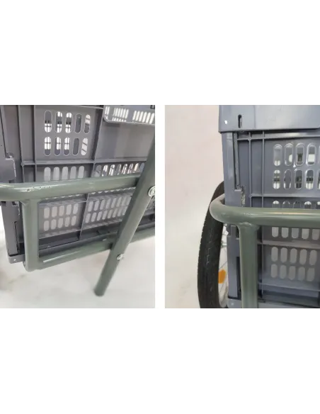 Transportowa Przyczepa Rowerowa vidaXL Skrzynka 50L - 11