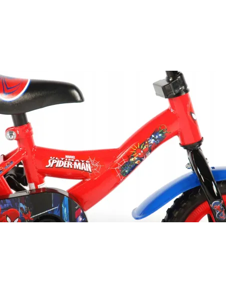 Rower Dziecięcy 10 Spiderman Kółka Prowadnik - 2