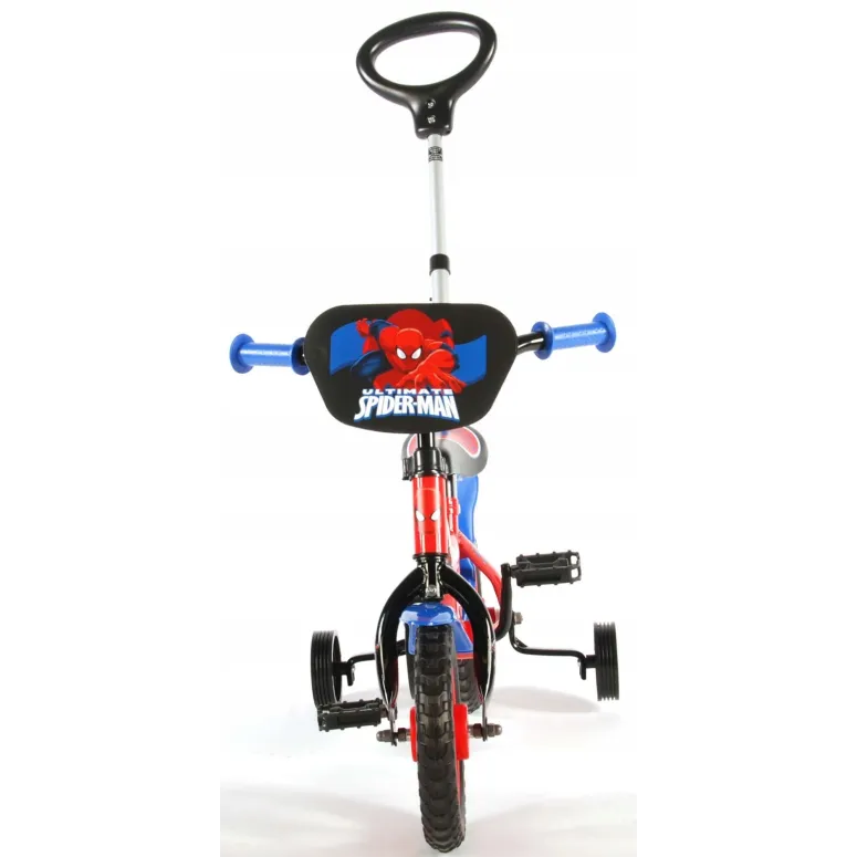 Rower Dziecięcy 10 Spiderman Kółka Prowadnik - 4