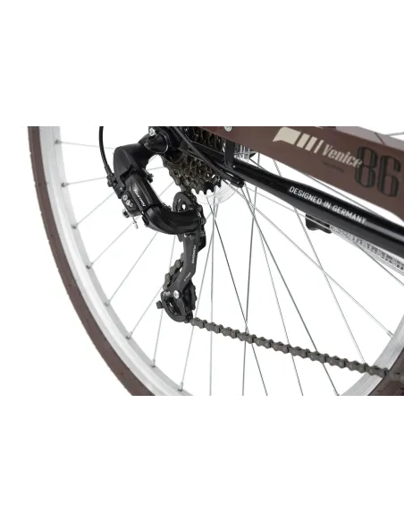 Rower Trekkingowy 28 Damski Męski Retro Światła Bagażnik Shimano Błotniki