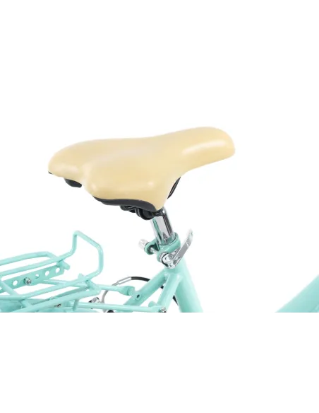 Dziewczęcy Rower Miejski 24 Stal Damka Błotniki Bagażnik Światła Stopka