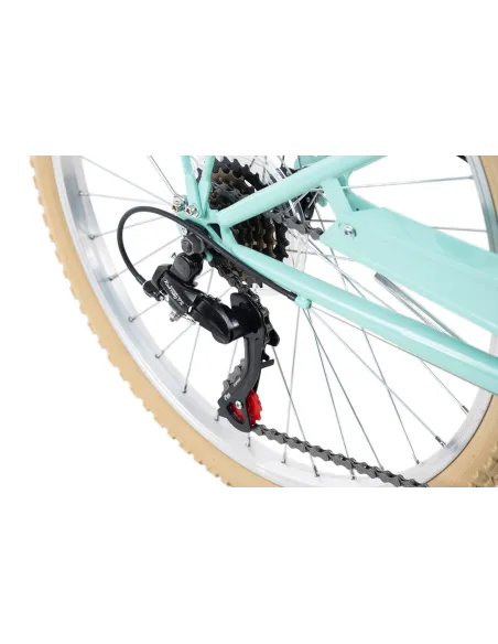 Dziewczęcy Rower Miejski 24 Damka Bagażnik Światła - 5