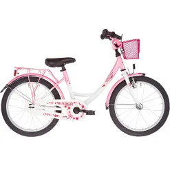 Rower Dziecięcy 18 Dziewczęcy Kółka Boczne Koszyk