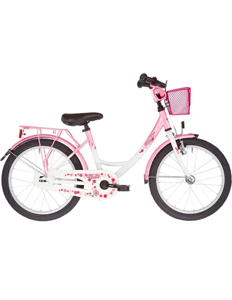 Rower Dziecięcy 18 Dziewczęcy Kółka Boczne Koszyk - 1